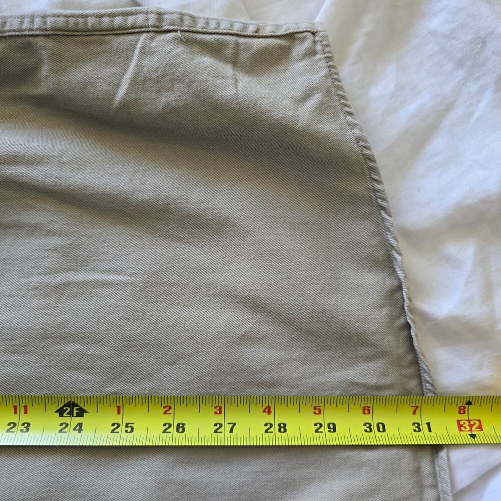 Vintage Disney Mens Mickey Embroidered No Collar Shirt Size XL Tan Beige - Picture 9 of 9